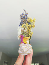 Load image into Gallery viewer, floral smudge stick, white sage, smudging, white sage smudge stick, lavender sage